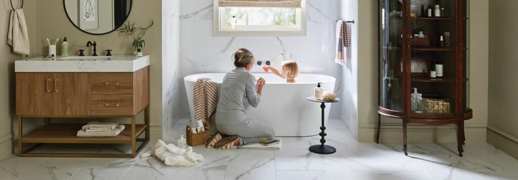 Bathroom tile flooring | Nampa Floors
