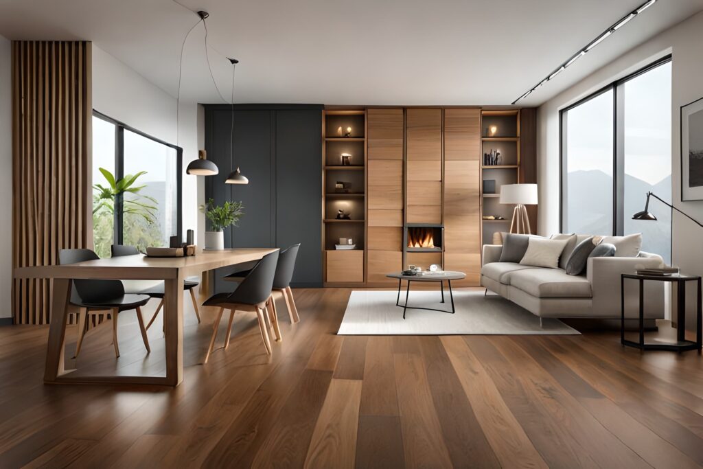 Laminate Flooring in a luxury large living room | Nampa Floors & Interiors