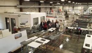 Nampa-Flooring-Slab-Warehouse-team Product samples at showroom | Nampa Floors & Interiors