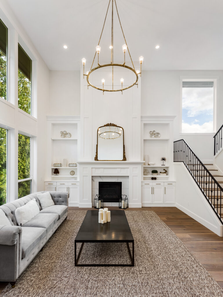 hardwood flooring in a living room of a historic home | Boise Idaho | Nampa Flooring