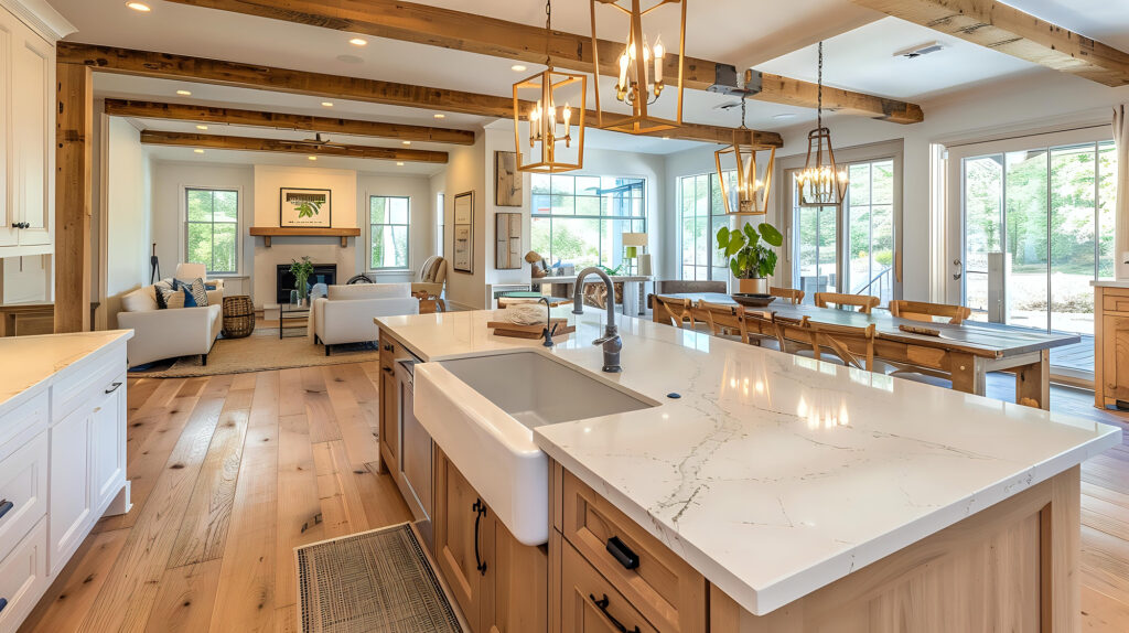 modern, luxury kitchen with hardwood flooring ready for resale | Boise, Idaho | Nampa Flooring